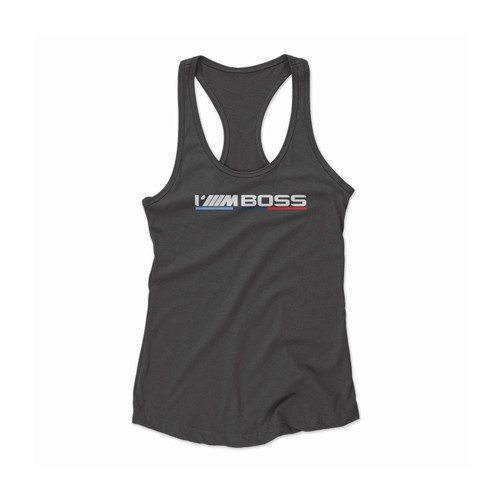 I'm Boss Bmw Logo Power Race Motor Women Racerback Tank Top