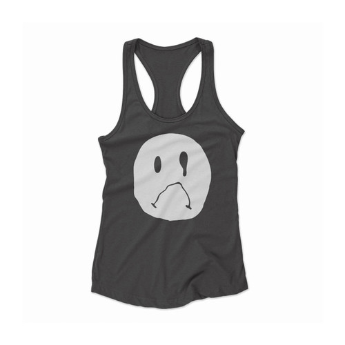 Sad Face Women Racerback Tank Top