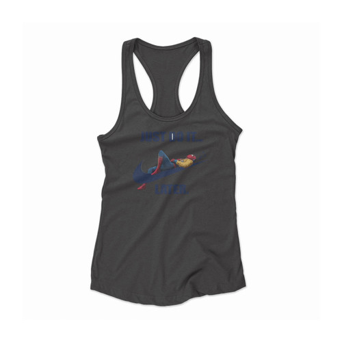 Just Do It Later Spider-Man Women Racerback Tank Top