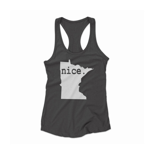 Minnesota Nice Women Racerback Tank Top