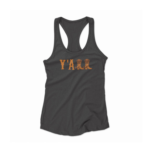 Y'all Boots Women Racerback Tank Top