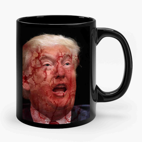 Trump Dead Anti Donald Trump Fuck Donald Trump Ceramic Mug