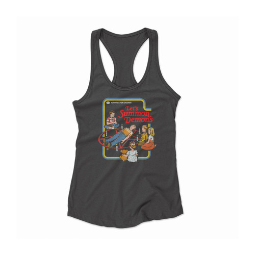 Lets Summon Demons 1 Women Racerback Tank Top