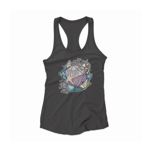 Mermaid D20 D&d Tabletop Gaming Women Racerback Tank Top