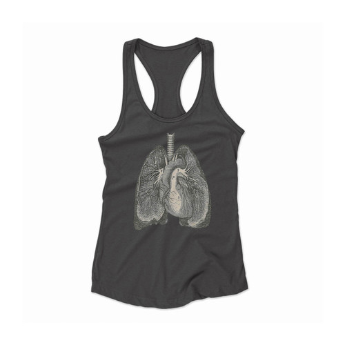 Unique Lungs Anatomy 1 Women Racerback Tank Top