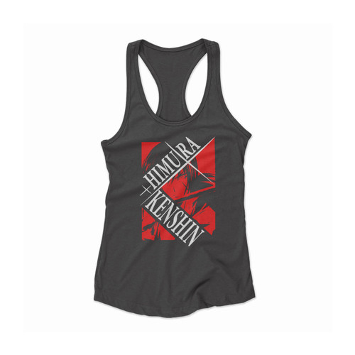 Himura Kenshin Angry Samurai X Women Racerback Tank Top