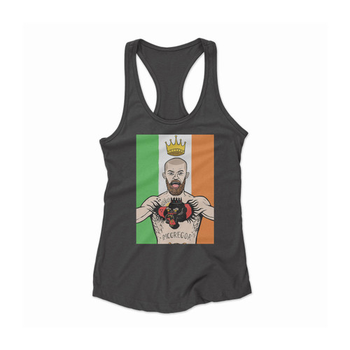 King Conor Conor Mcgregor Ufc Fighter Ireland Women Racerback Tank Top