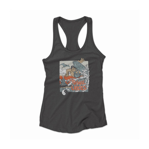 Surf T&c Primal Urges 80s Women Racerback Tank Top