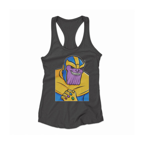 Thanos Smile Marvel Avengers Infinity War Women Racerback Tank Top