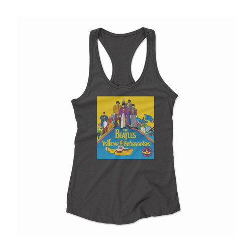 Yellow Submarine The Beatles Women Racerback Tank Top