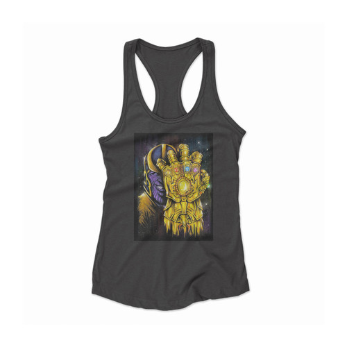 Thanos Infinity Gauntlet Infinity Stones Avengers Women Racerback Tank Top