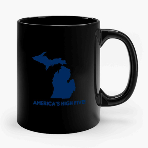 Ugp Americas High Five Classic Pride Michigan Ceramic Mug