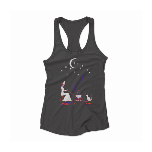 Halloween Witch Gypsy Witch Women Racerback Tank Top