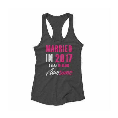 1st Year Anniversary Women Racerback Tank Top