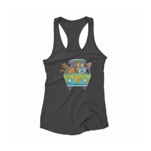 Scooby Doo Van Mistery Machine Women Racerback Tank Top