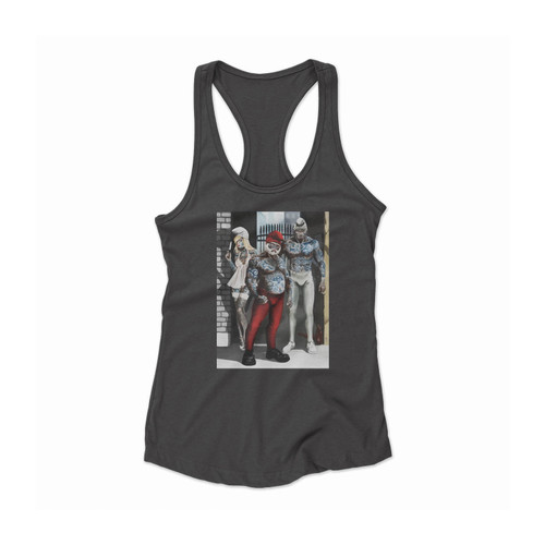 Bad Guys The Smurfs Sexy Cool Gym Women Racerback Tank Top