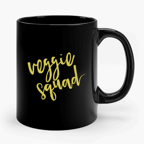 Veggie Squad Vegetables Vegan Vegetarian Plant Based Animal Equality Ceramic Mug