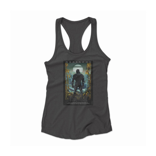 Black Panther Movie Poster Women Racerback Tank Top