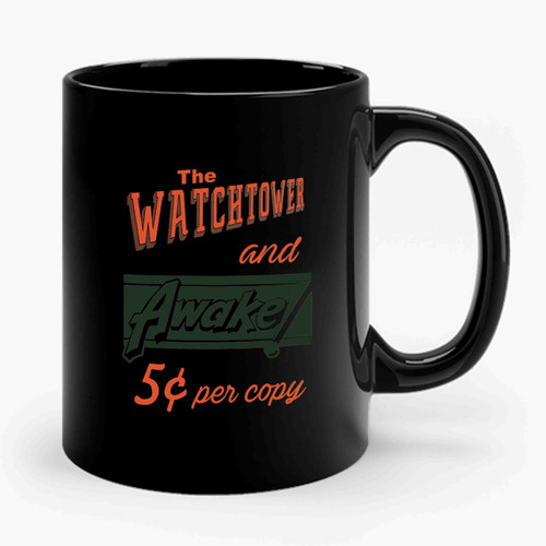 Watchtower Awake Canvas Messenger Vintage Ceramic Mug