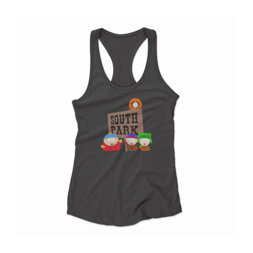 South Park Group Funny Cartoon Women Racerback Tank Top