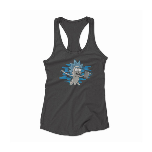 Rick And Morty Nirvana Style 1 Women Racerback Tank Top