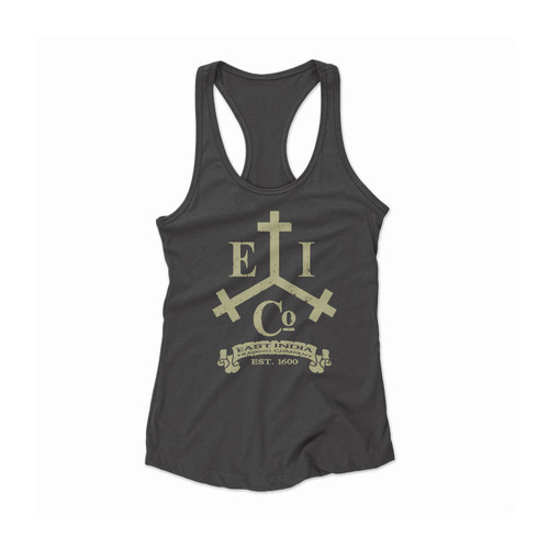 Pirates Of The Caribbean Captain Jack Sparrow East India Trading Company Women Racerback Tank Top