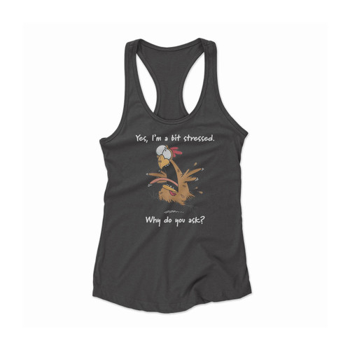 I'm Stressed Chicken Women Racerback Tank Top