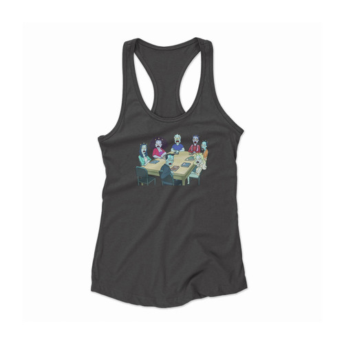 Community Rick And Morty Style Women Racerback Tank Top