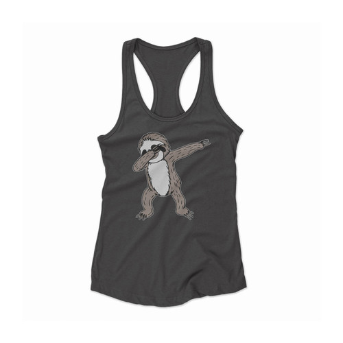 Cute Sloth Dabbing Women Racerback Tank Top