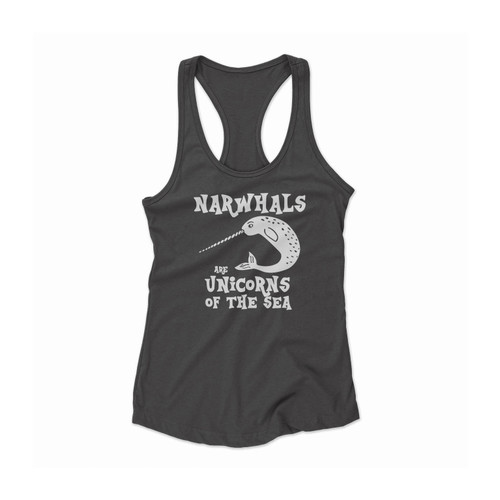 Narwhal Unicorns Of The Sea Women Racerback Tank Top