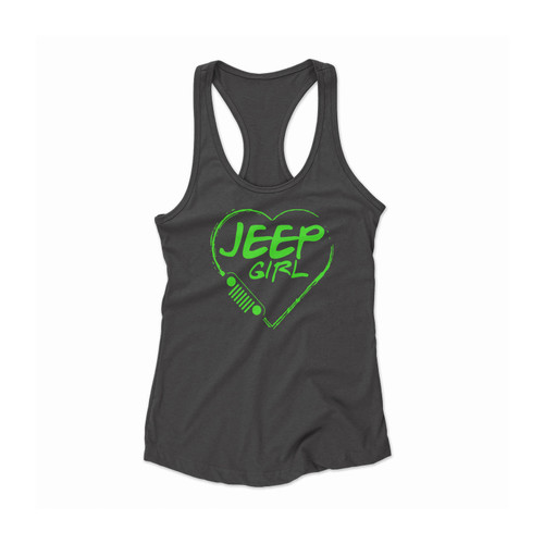 Jeep Girl Logo Women Racerback Tank Top