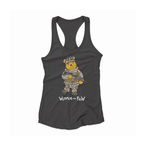 Winnie The Pew Women Racerback Tank Top