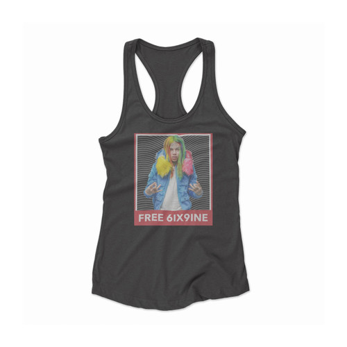 6ix9ine Rapper Hip Hop Style 1 Women Racerback Tank Top