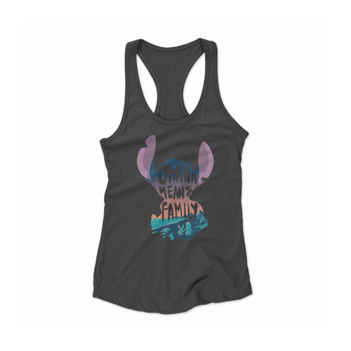 Lilo And Stitch Ohana Means Family 2 Women Racerback Tank Top