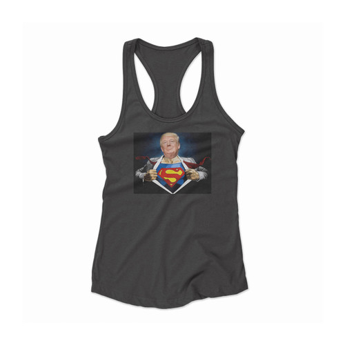 Donald Trump Superman 2 Women Racerback Tank Top Donald Trump Superman 2 Women Racerback Tank Top