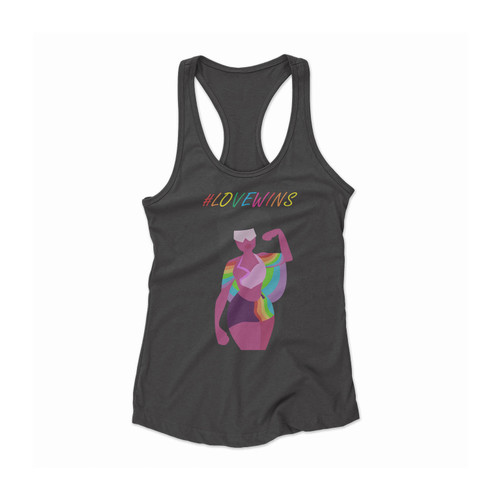 Love Wins Lgbt Gay Lesbian Bisexual Trans Pride Women Racerback Tank Top