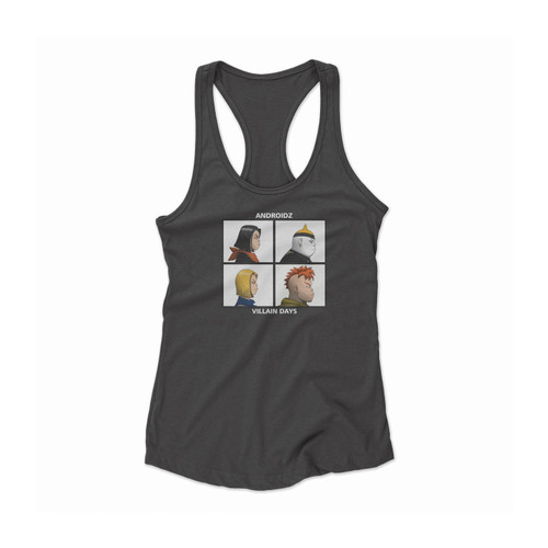 Androidz Villainz Gorillaz Parody Women Racerback Tank Top