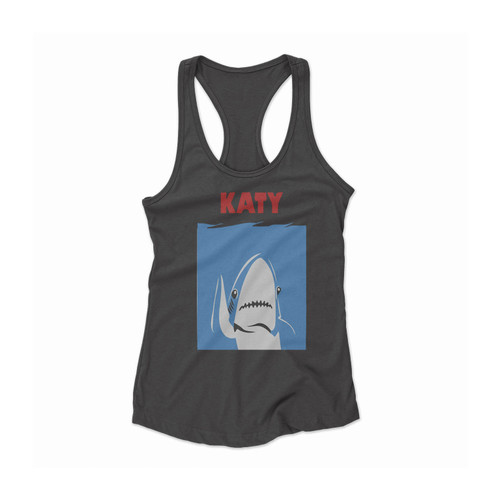 Katy Shark Jaws Women Racerback Tank Top