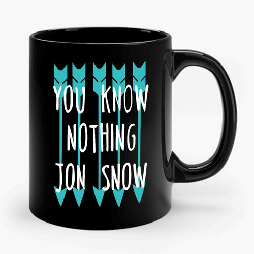 You Know Nothing Jon Snow Game of Thrones 3 Ceramic Mug