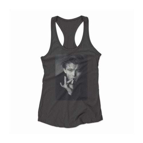 Leonardo Dicaprio Smoking Women Racerback Tank Top