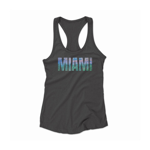 Miami Florida Art Deco Historic District Women Racerback Tank Top