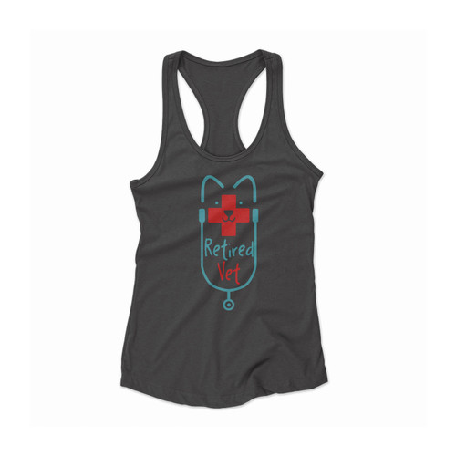 Retired Veterinarian Women Racerback Tank Top