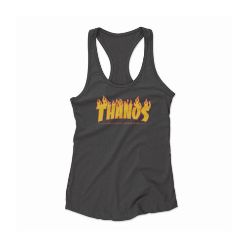 Thanos Flame Logo Women Racerback Tank Top