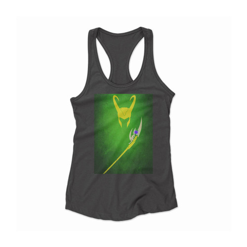 Loki Mythology Superhero The Avengers Women Racerback Tank Top