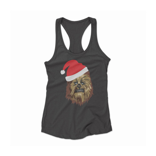 Santa Chewbacca Women Racerback Tank Top