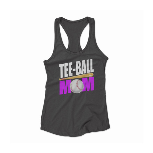 Tee-Ball Mom Women Racerback Tank Top