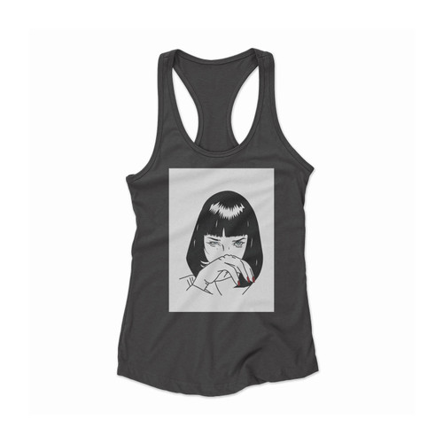 Pulp Fiction Quentin Tarantino Mia Wallace Women Racerback Tank Top