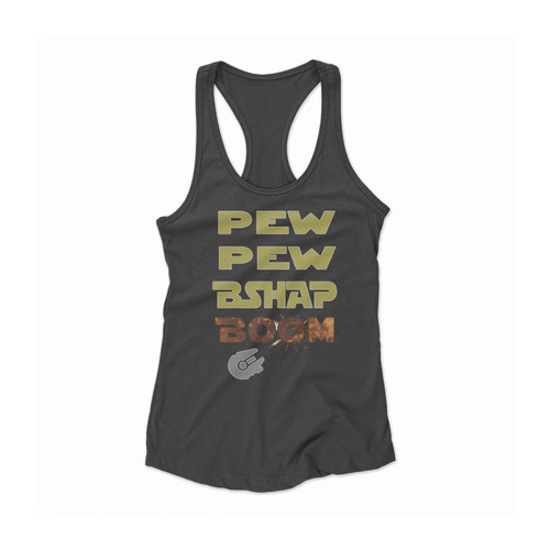 Pew Pew Boom Women Racerback Tank Top