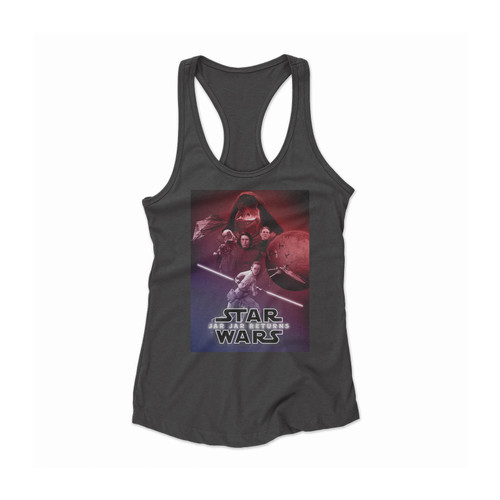 Star Wars Episode 9 Jar Jar Returns Women Racerback Tank Top