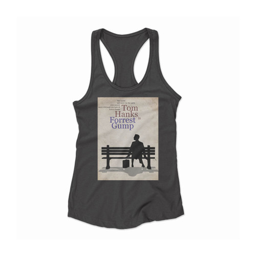 Tom Hanks Is Forrest Gump Women Racerback Tank Top